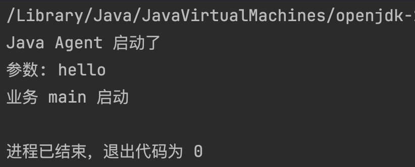 premain 先于业务 main 执行的输出